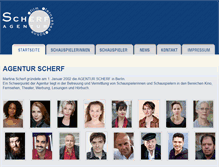 Tablet Screenshot of agenturscherf.de